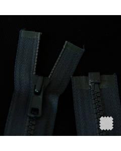 Zip YKK kostěný vel. 5 - tmavě šedý dělitelný - 70 cm